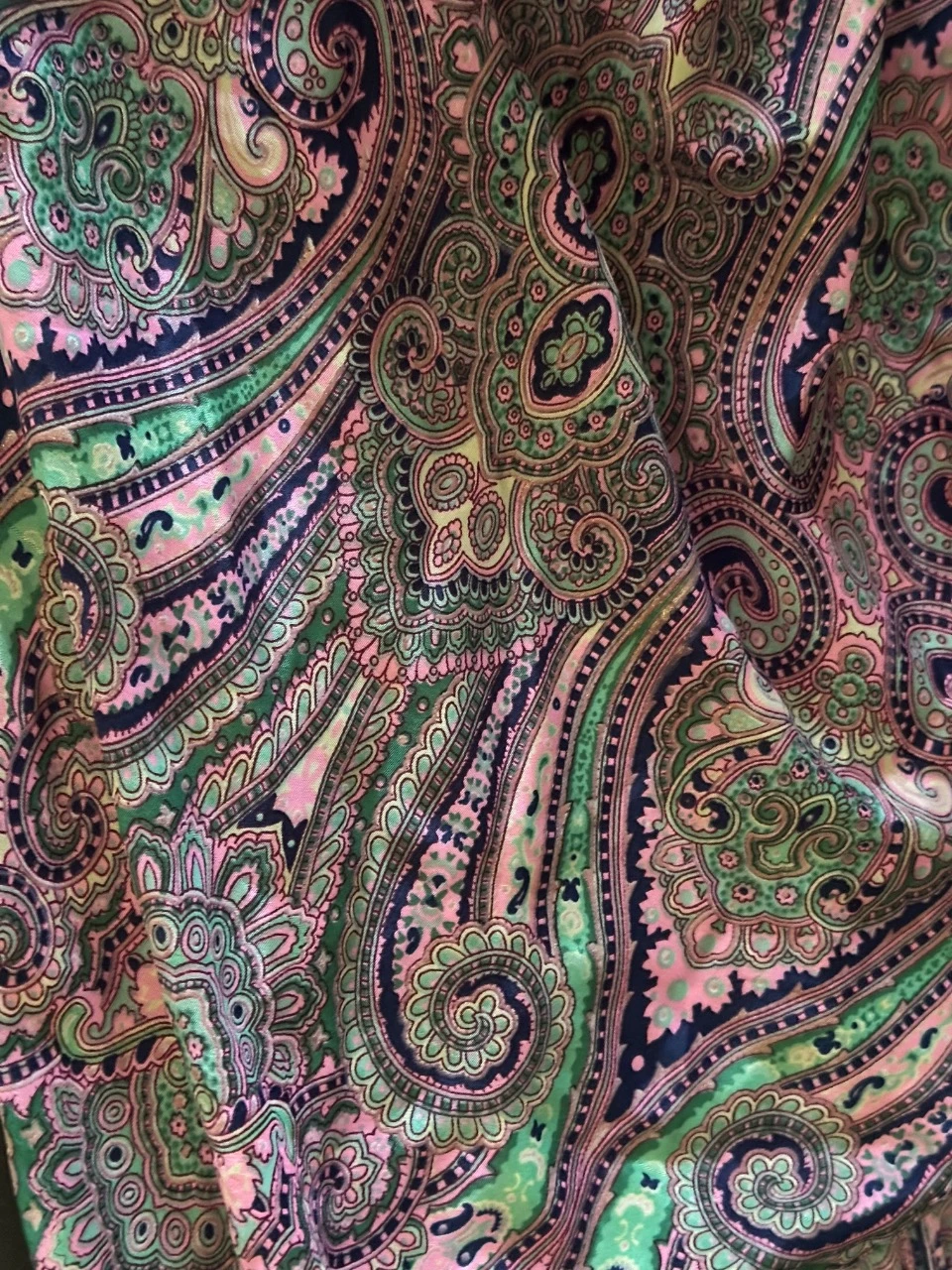 Rugvrije jurk met cashmere patroon – photo 5